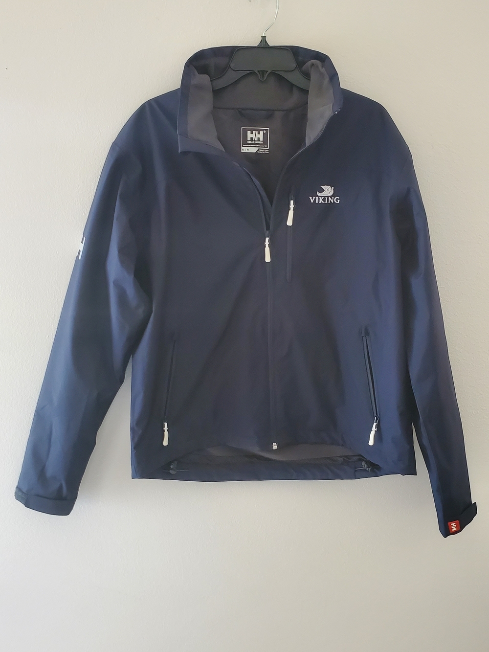 Helly Hansen Viking Cruise Navy Lightweight Waterproof Jacket Size Medium